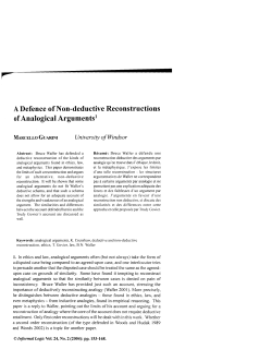 A Defence of Non-deductive Reconstructions of Analogical Arguments!