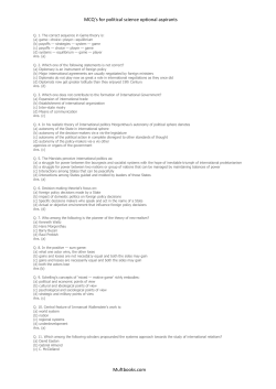 MCQ`s for political science optional aspirants Muftbooks