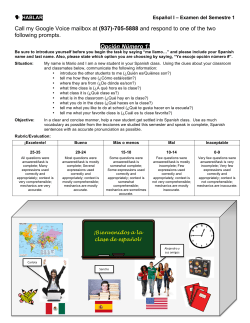 Hablar - Speaking Part of Test