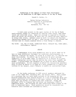 Predictions of the impacts of tidal power development in ice