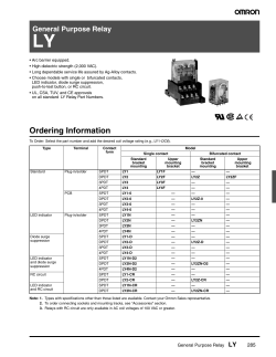 LY Datasheet - Omron, Canada
