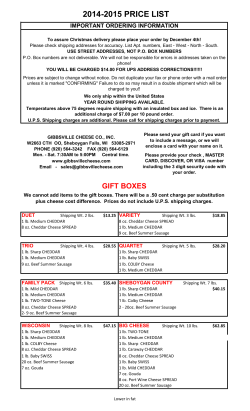 2014-2015 price list