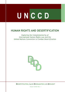 Human Rights and Desertification