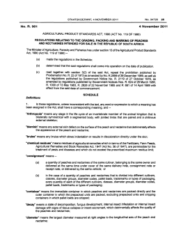 Agricultural Product Standards Act: Regulations: Grading, packing