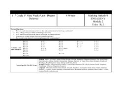 11th Grade 1st Nine Weeks - A Raisin in the Sun Final (1)
