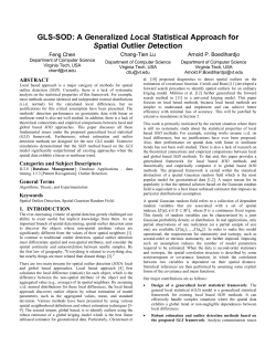 GLS-SOD: A Generalized Local Statistical Approach for Spatial