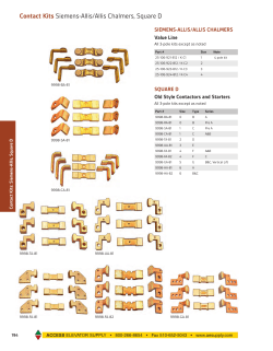 Contact Kits Siemens-Allis/Allis Chalmers, Square D