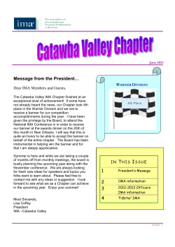 IMA Newsletter