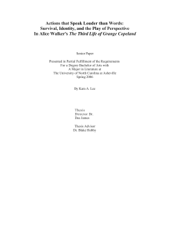 In Alice Walker`s The Third Life of Grange Copeland