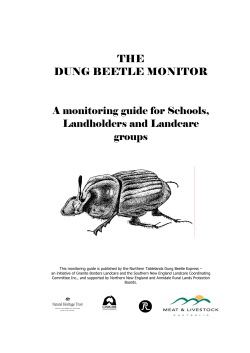 The Schools Kit - Northern Tablelands Dung Beetle Express