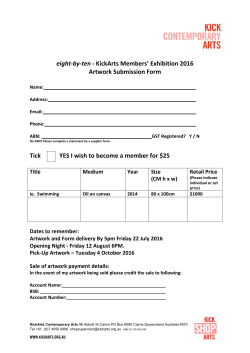 eight-by-ten - KickArts Members` Exhibition 2016 Artwork