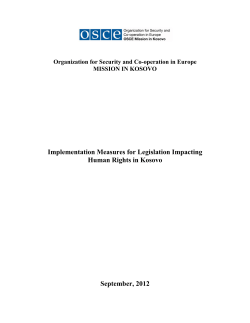 Implementation Measures for Legislation Impacting Human Rights in