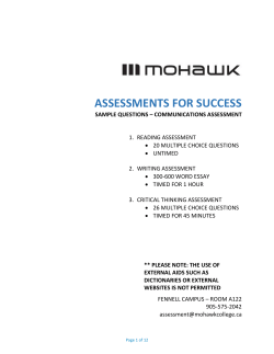assessments for success
