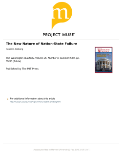 Nation-State Failure - The Belfer Center for Science and
