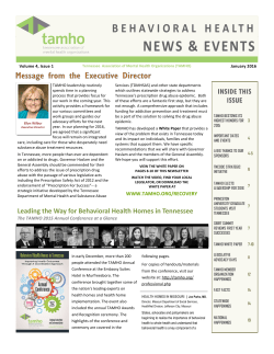 Issue 1 &ndash; January 2016
