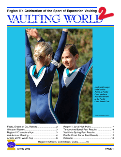 April 2013 - American Vaulting Association