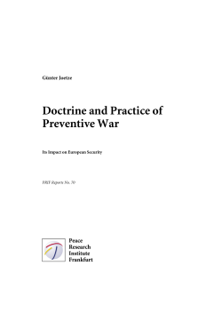 Doctrine and Practice of Preventive War