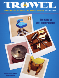 The Gifts of Bro. Megerdichian
