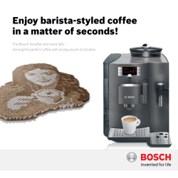 Enjoy barista-styled coffee in a matter of seconds!