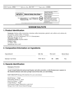 SODIUM SULFATE