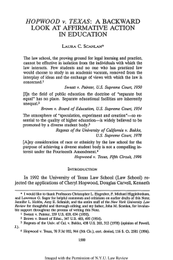 Hopwood v. Texas - New York University Law Review
