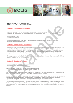 tenancy contract
