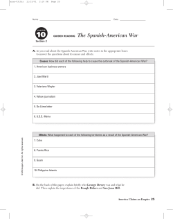 GUIDED READING The Spanish