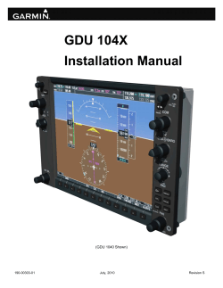 GDU 104X Installation Manual