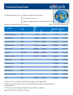 Foreign Exchange Rates
