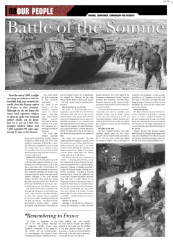 Battle of the Somme - Army News Issue 362