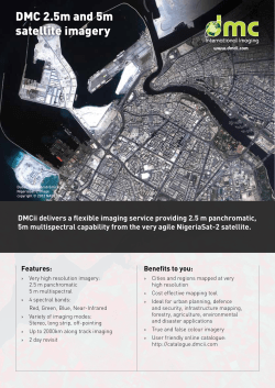 DMC 2.5m and 5m satellite imagery