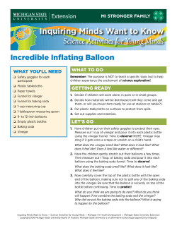 Incredible Inflating Balloon - MSU Extension