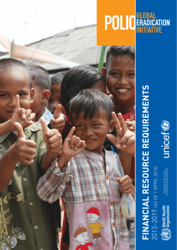 financial resource requirements 2013-2019