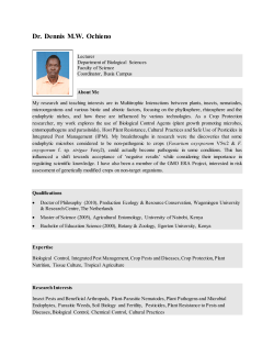 Dr. Dennies Ochieno - Masinde Muliro University of Science and
