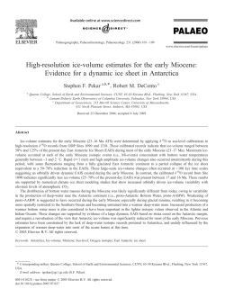 High-resolution ice-volume estimates for the early Miocene