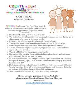 Print Craft Show Guidelines