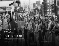 esg report - Oak Hill Capital Partners