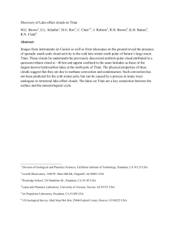 Discovery of Lake-effect clouds on Titan ME