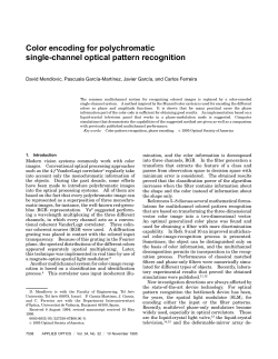 Color encoding for polychromatic single