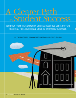 A Clearer Path to Student Success