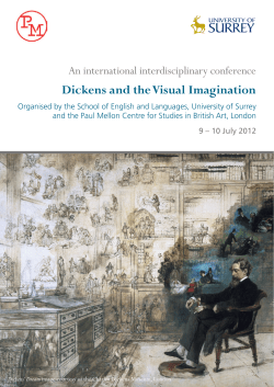 Dickens and the Visual Imagination
