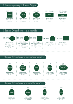 Our Pricelist