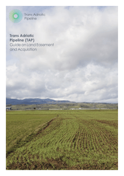 Guide to LEA Greece - Trans Adriatic Pipeline