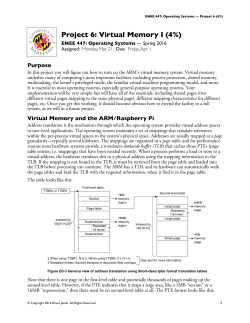 Project 6: Virtual Memory I (4%)
