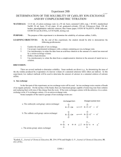 Determination of the Solubility of CaSO 4