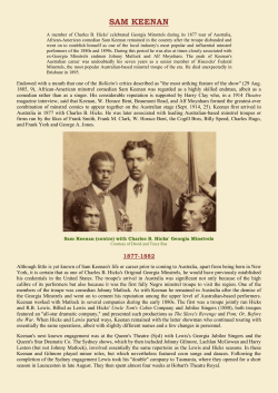 sam keenan - Australian Variety Theatre Archive