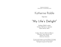 My Life`s Delight - American University
