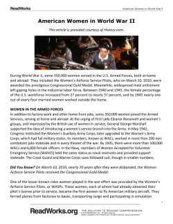American Women in World War II