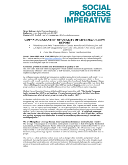 - Social Progress Imperative