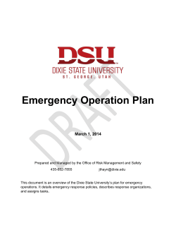 Emergency Operation Plan